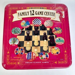 Collectors Family Game Tin 12 Classic Games New Sealed
